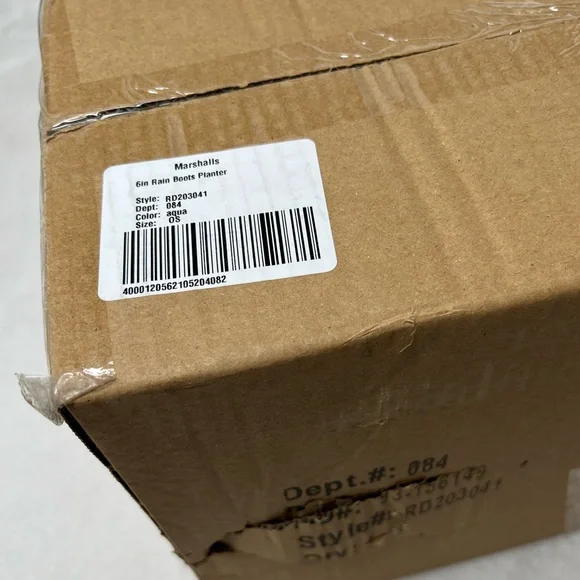 ❌SOLD❌ Rae Dunn NWT FRESH HERBS Rain Boots Planter Aqua Blue Green 6” Planter - Picture 3 of 16